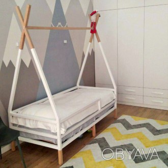 Детская кроватка-домик из дерева (с Ольхи/Липы/Ясеня) "Эскимос"
Характеристики:
. . фото 1
