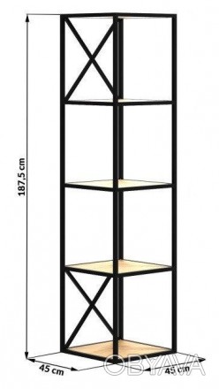 Стеллаж для хранения "Форт-Лодердейл" LNK - LOFT 45*45*187 см