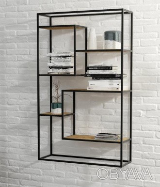 Навесная - настенная Полка лофт 90*40*130 см "Lion" LNK LOFT