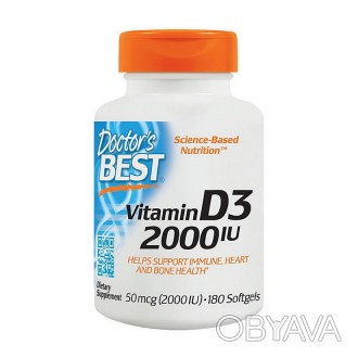 
 
 Vitamin D3 2000 IU от Doctor's Best обеспечивает организм витамином D3 (в ви. . фото 1