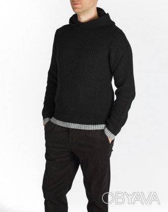 Мужская черная толстовка с капюшоном
Размеры : S / M / L / XL
Производство Итали. . фото 1