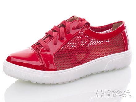 Туфли, кеды летние Girnaive женские сетка красные
✅ Размерная сетка: 36=23; 37=2. . фото 1