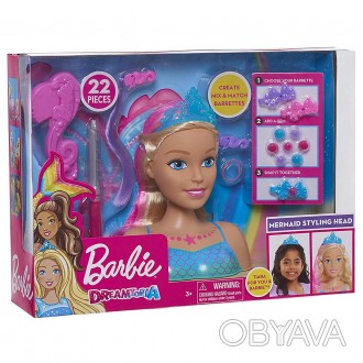Барби голова манекен Русалка Barbie Dreamtopia Mermaid Styling Head . . фото 1