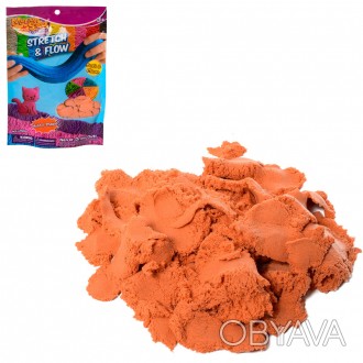 Песок для творчества LS-250G-O 250 г, оранжевый, в кульке 16-22,5-1,5 см. . фото 1