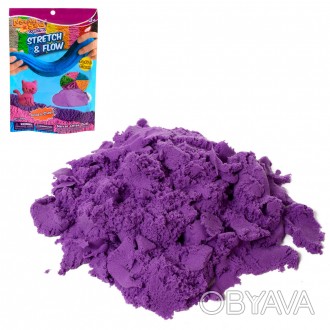 Песок для творчества LS-250G-Pu 250 г, фиолетовый, в кульке 16-22,5-1,5 см. . фото 1