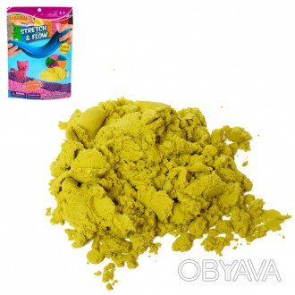 Песок для творчества LS-250G-Y 250 г, желтый, в кульке 16-22,5-1,5 см. . фото 1