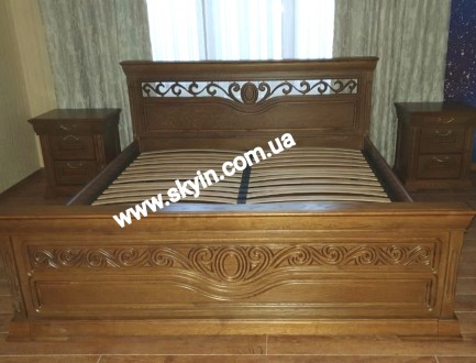Предлагаем шикарную двуспальную кровать Эдельвейс из массива дуба от украинского. . фото 3