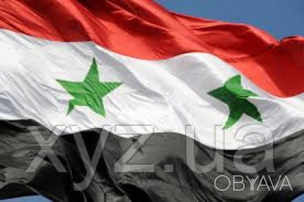 Флаг Сирии. Цена указана за размер флага 95х148 см. В стандартном исполнении про. . фото 1