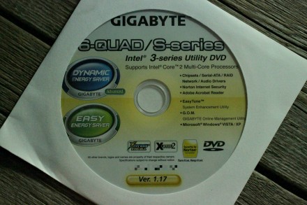 Диск для Материнской Платы | GIGABYTE 6-QUAD / S-series Intel 3-series Utility D. . фото 3
