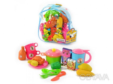 Игрушечная Посудка 9952 с продуктами – увлекательный детский набор для малышей, . . фото 1
