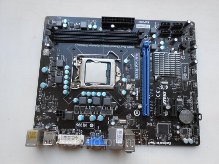 MSI H61M-P25 (B3) (MS-7680) Socket 1155 + Pentium G2020 (2x2.9GHz). Токмак. фото 1 MSI H61M-P25 (B3) (MS-7680) Socket 1155 + Pentium G2020 (2x2.9GHz). Токмак. фото 1