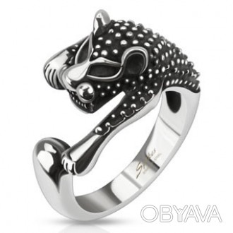 Античное кольцо с леопардом. Размеры уточняйте.. . фото 1