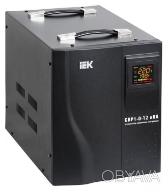
Стабилизатор напряжения электросети IEK IVS20-1-12000 - устройство, которое защ. . фото 1