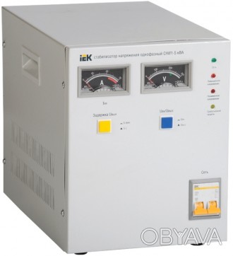 
Стабилизатор напряжения электросети IEK IVS10-1-05000 - устройство, которое защ. . фото 1