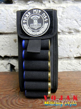 Бандольер Shotgun ammo pouch (Black).
Подсумок для 20 охотничьих патронов.
Данны. . фото 1