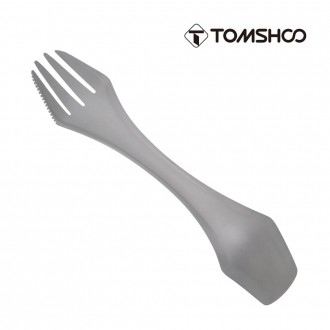 Туристическая ложка – вилка из титана Tomshoo. Львов. фото 1 Туристическая ложка – вилка из титана Tomshoo. Львов. фото 1