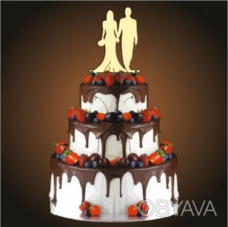 Топпер, обьемный декор верхушки торта, именные украшения для торта.- относительн. . фото 1