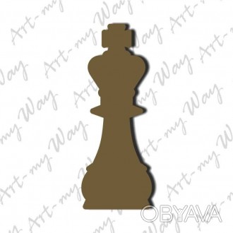 Объемный декор Шахматная фигура – король 5см по максимальному размеру. Материал . . фото 1