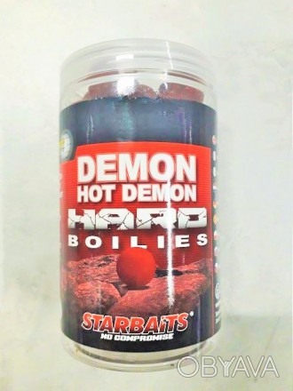  Бойлы насадочные тонущие Starbaits Hot Demon Hard Boilies 200g (Новинка 2020 го. . фото 1