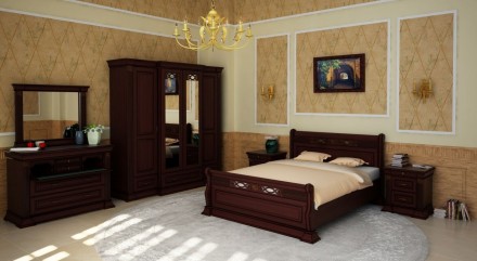 Предлагаем шикарную двуспальную кровать Картиса из массива дуба от украинского п. . фото 8