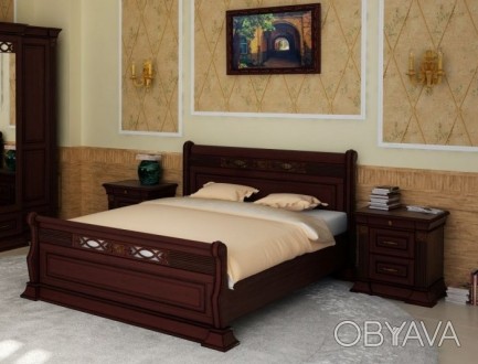 Предлагаем шикарную двуспальную кровать Картиса из массива дуба от украинского п. . фото 1