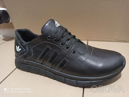 Мужские кожаные кроссовки Adidas больших размеров 46. 47. 48. 49. 50 , черные
Ос. . фото 1