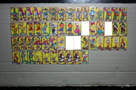Наклейки / Карточки от Жвачки "Tamagotchi"

На фото 1 - Наклейки
На. . фото 3
