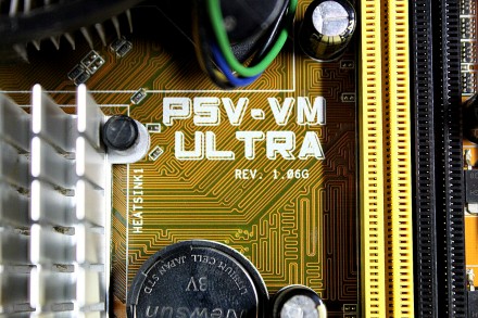 Материнская Плата ASUS P5V-VM Ultra <GREEN> (s775, VIA P4M890, PCI-E) 

. . фото 9