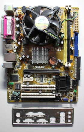 Материнская Плата ASUS P5V-VM Ultra <GREEN> (s775, VIA P4M890, PCI-E) 

. . фото 2