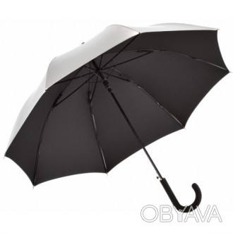 
Зонт трость Fare 7119.
Цвет: серебристый/черный.
Полуавтоматический зонт-трость. . фото 1