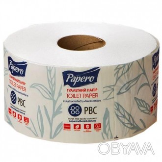 Двухслойная туалетная бумага Papero имеет большой размер. Благодаря наличию карт. . фото 1