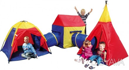 Набор игровые палатки для детей с тоннелем Iplay 5в1
Большой и чрезвычайно красо. . фото 1