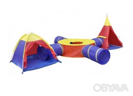 Детские игровые палатки с тоннелями Iplay 7 в 1
Большой игровой палаточный компл. . фото 1