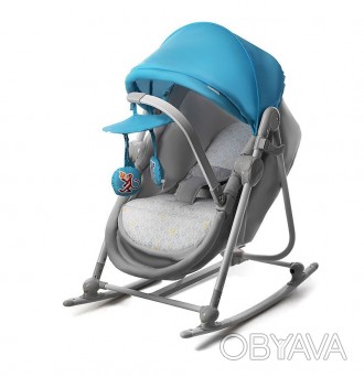 Кресло-качалка KinderКraft UNIMO 5в1 (голубое)
Кресло-качалка для малыша - без в. . фото 1