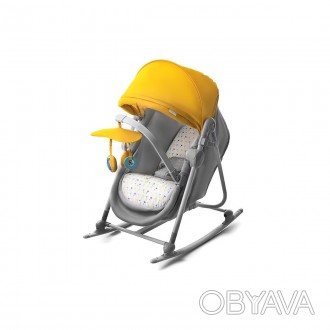 Кресло-качалка KinderКraft UNIMO 5в1 (желтое)
Кресло-качалка для малыша - без вс. . фото 1