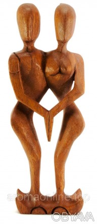 Фигурка двух влюбленных, вырезано из дерева. Ручная работа. Индонезия. Отличный . . фото 1