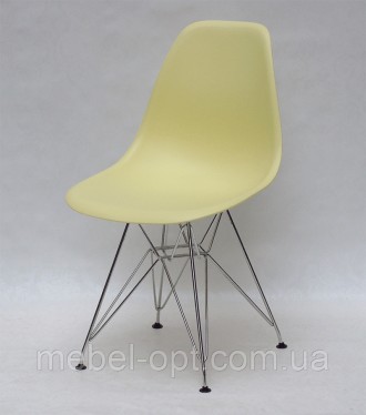 Стул Nik Chrom ML желтый 15 на хромированных ножках, DSR Eiffel Leg. Киево-Святошинский. фото 1 Стул Nik Chrom ML желтый 15 на хромированных ножках, DSR Eiffel Leg. Киево-Святошинский. фото 1
