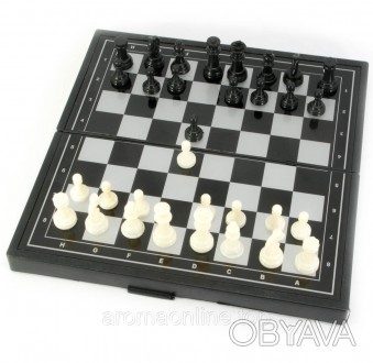 Набор из магнитных шахмат, нард и шашек. В комплекте доска, шахматные фигуры, фи. . фото 1