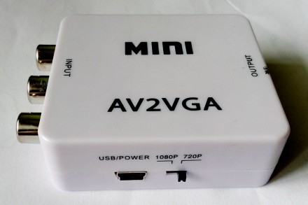 Видеоконвертер с RCA / AV / композитный / тюльпаны на VGA

Порты подключения:
. . фото 4