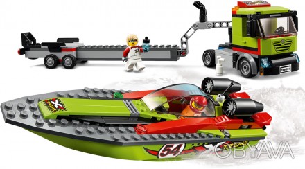 
	Lego City Транспортировщик скоростных катеров 60254
 
	Садись за руль мощного . . фото 1