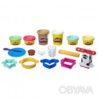 
 
Игровой набор Печенье и Молоко Play-Doh Kitchen Creations Milk and Cookies. 
. . фото 1