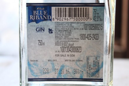 Пустая Стеклянная Бутылка «Blue Riband Gin» 0,75 L

• Объем: . . фото 7