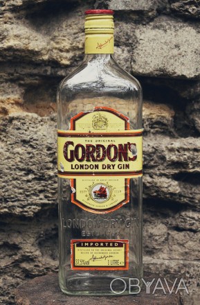 Пустая Стеклянная Бутылка «Gordon's London Dry Gin» 1 LITRE
