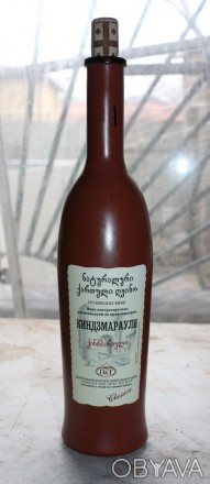 Пустая Стеклянная Бутылка «Вазиани Киндзмараули» (Vaziani Kindzmarau. . фото 1