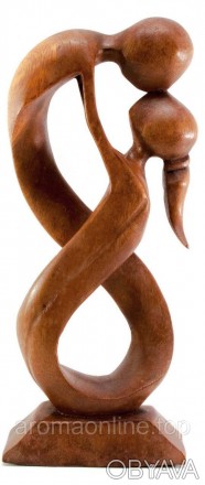 Фигурка двух влюбленных, вырезано из дерева. Ручная работа. Индонезия. Отличный . . фото 1