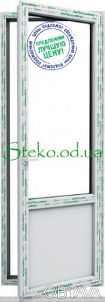 2400 грн за м.кв. - Балконная дверь Steko S 500, стеклопакет 24мм c Arg,1кам.,ар. . фото 1