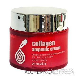 Крем для лица с коллагеном Jigott Zenzia Collagen Ampoule Cream
 
Входящий в сос. . фото 1