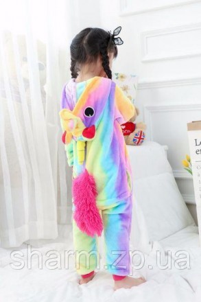 Детская пижама кигуруми Единорог радужный
Детская пижама позволит Вашему малышу . . фото 3