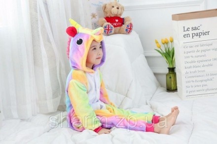 Детская пижама кигуруми Единорог радужный
Детская пижама позволит Вашему малышу . . фото 2
