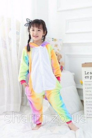 Детская пижама кигуруми Единорог радужный
Детская пижама позволит Вашему малышу . . фото 4